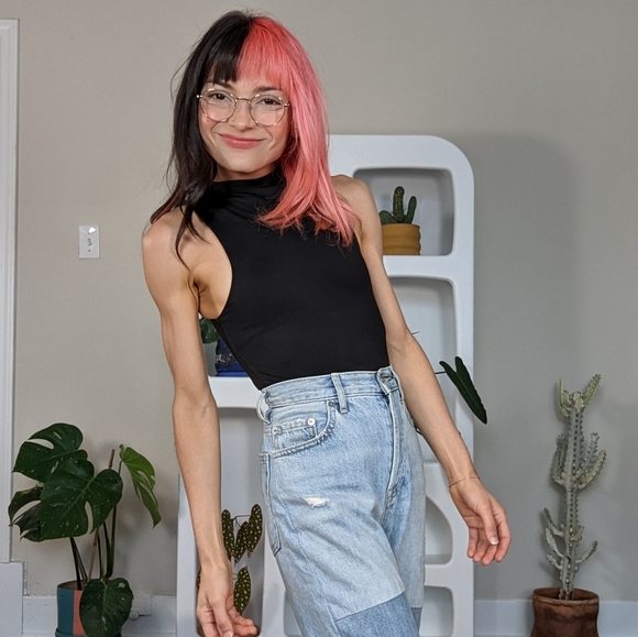 Girlfriend Collective High Neck Bodysuit - Picture 4 of 8